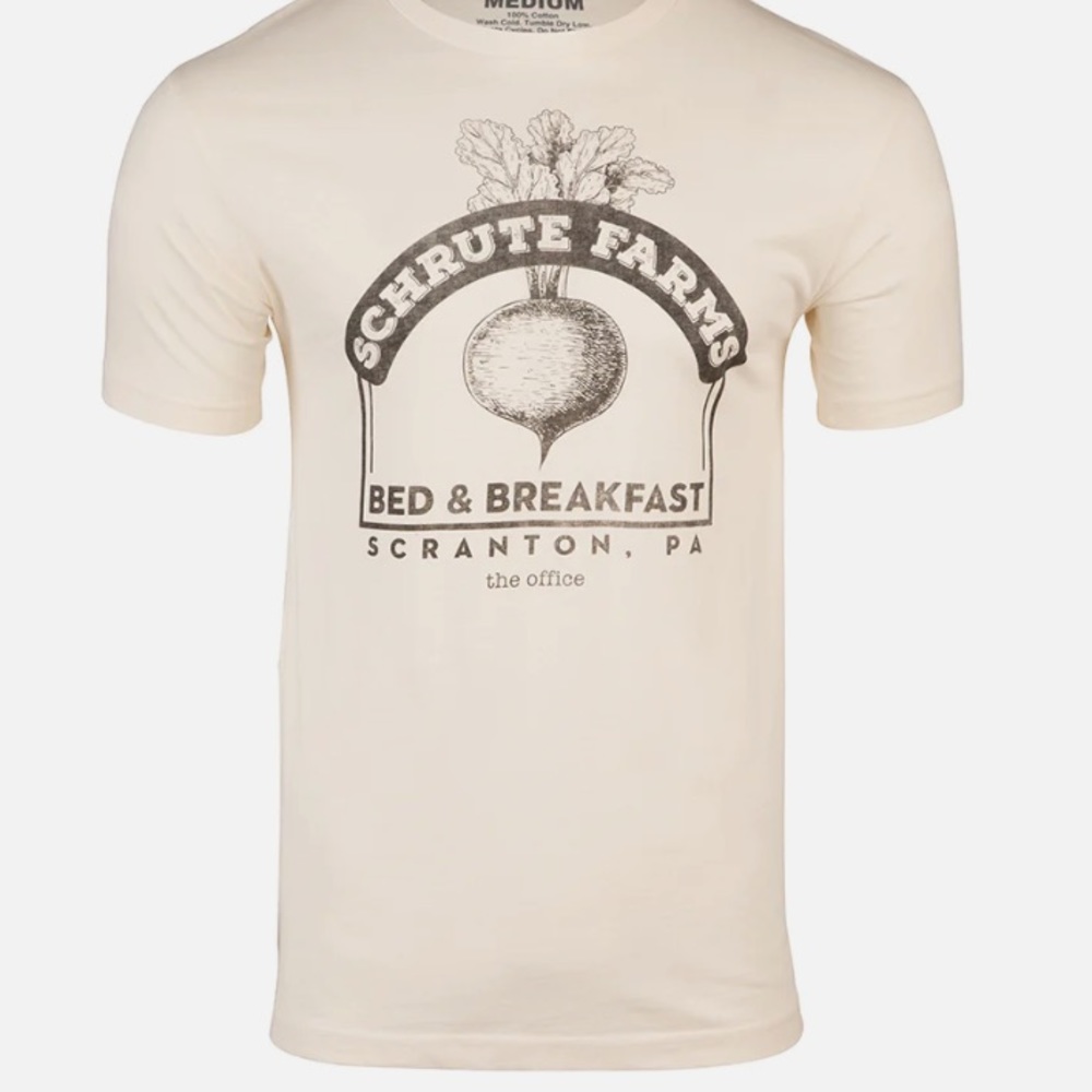 The Office Schrute Farms Bed & Breakfast Tee T-shirt Small Unisex